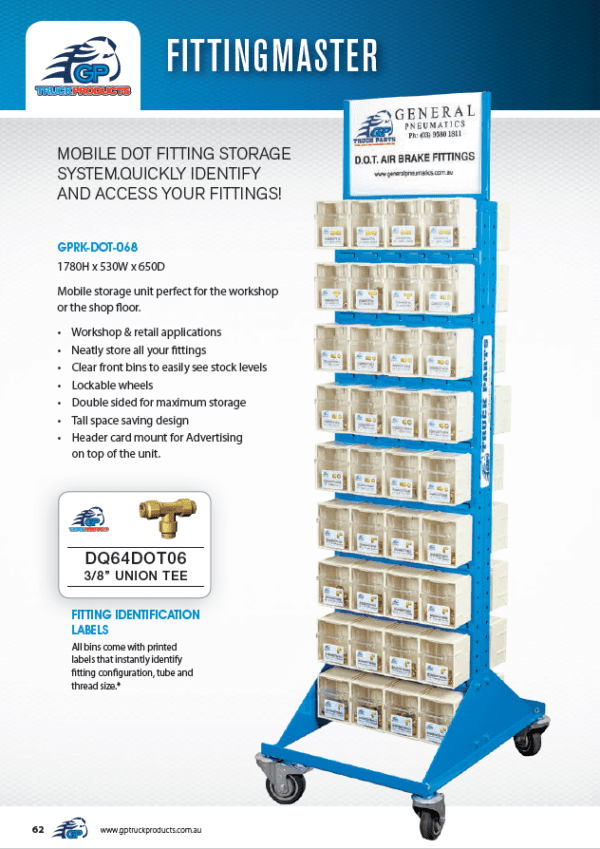 Mobile Fitting Rack for Organized Storage | GP Truck Product