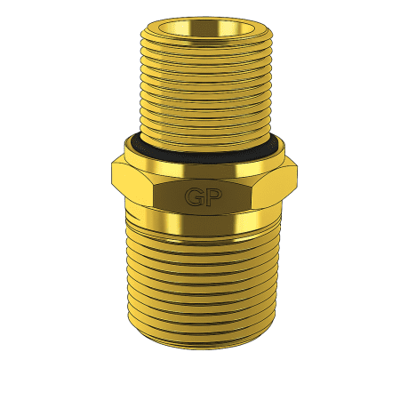 Unequal Hex Nipple Imperial - Metric